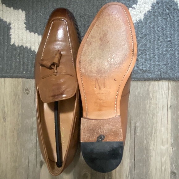 LIKE NEW‼️3DM LEATHER TAN TASSEL LOAFER SZ:13-13.5 - Picture 15 of 16